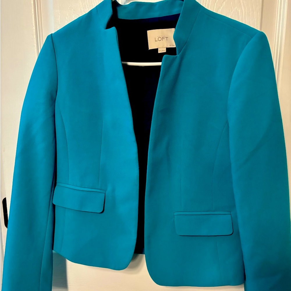 Loft teal blazer - size 4 petite. Great condition